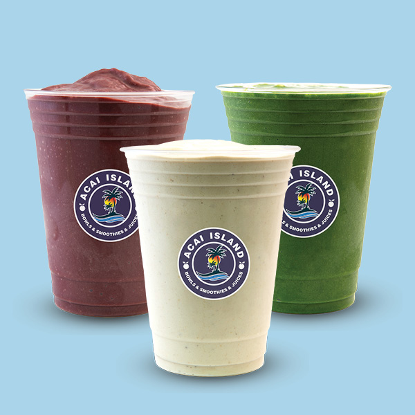 Smoothie bowls display